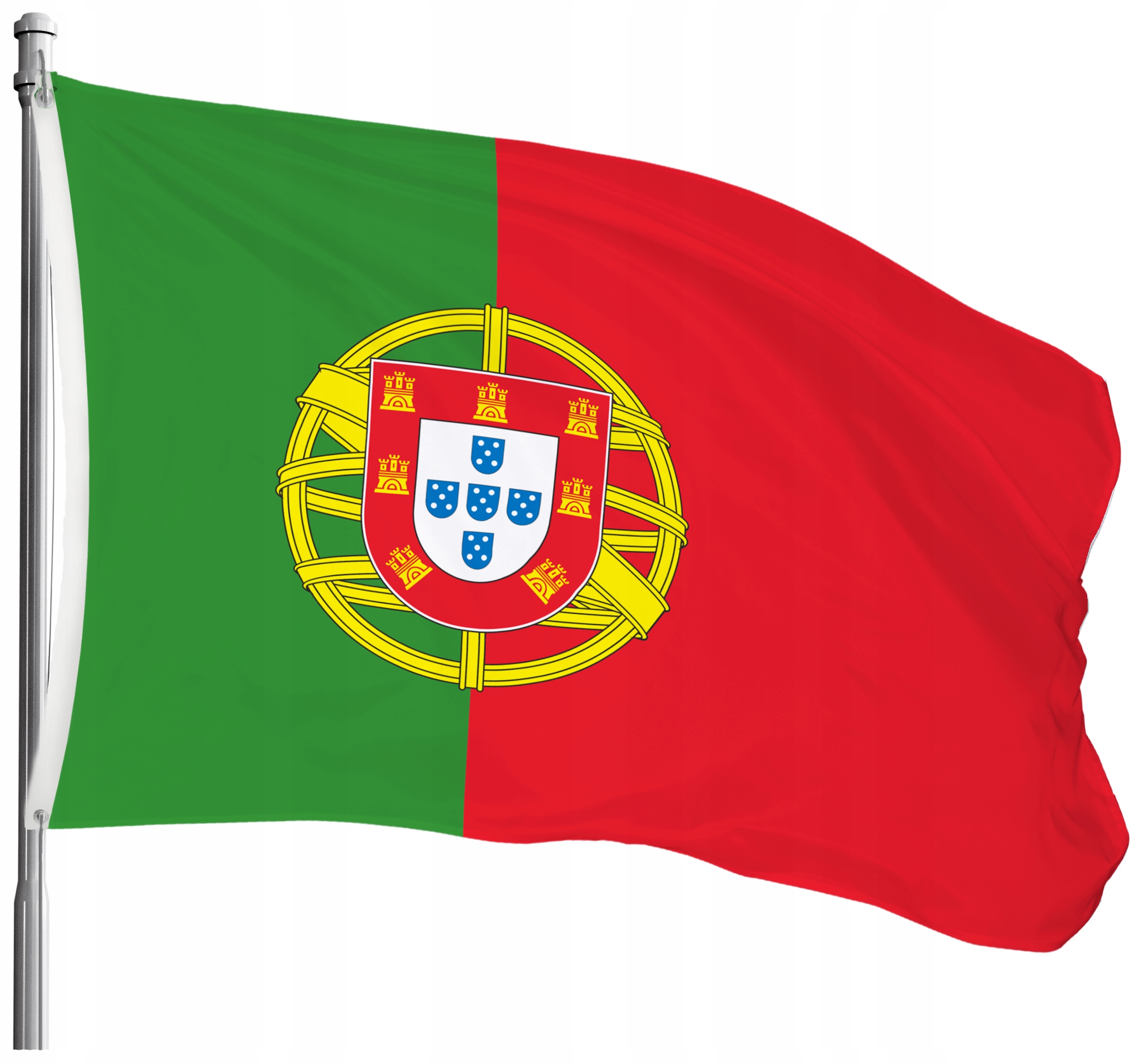 

Flaga Masztowa Portugalii Premium 150x92 cm