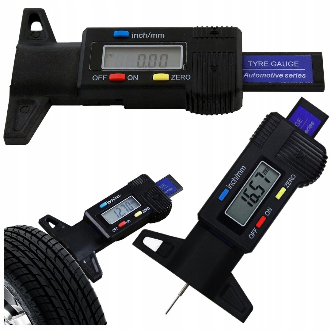 CYFROWY MIERNIK GŁĘBOKOŚCI BIEŻNIKA WYSOKOŚCI OPON Marka bez marki