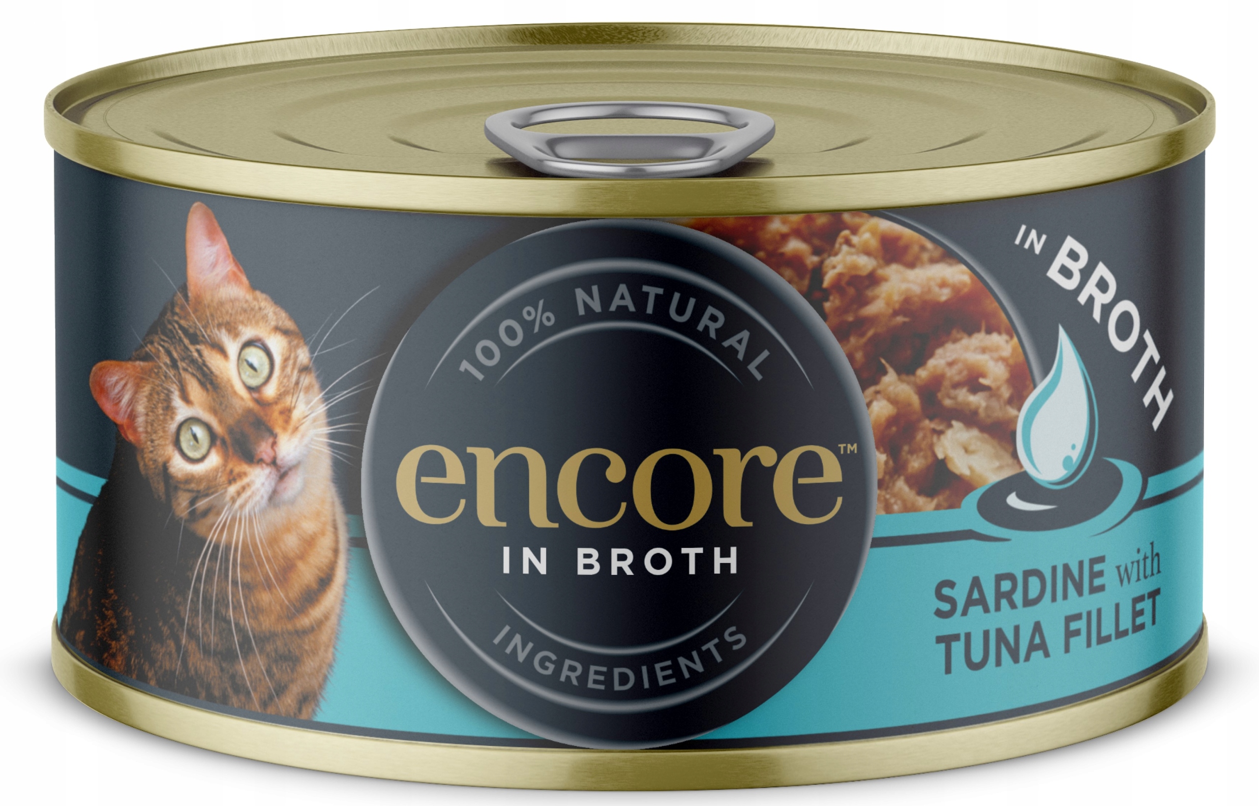 Levně 9X Encore Cat Sardinka s tuňákem ve vývaru pro kočky 70 g