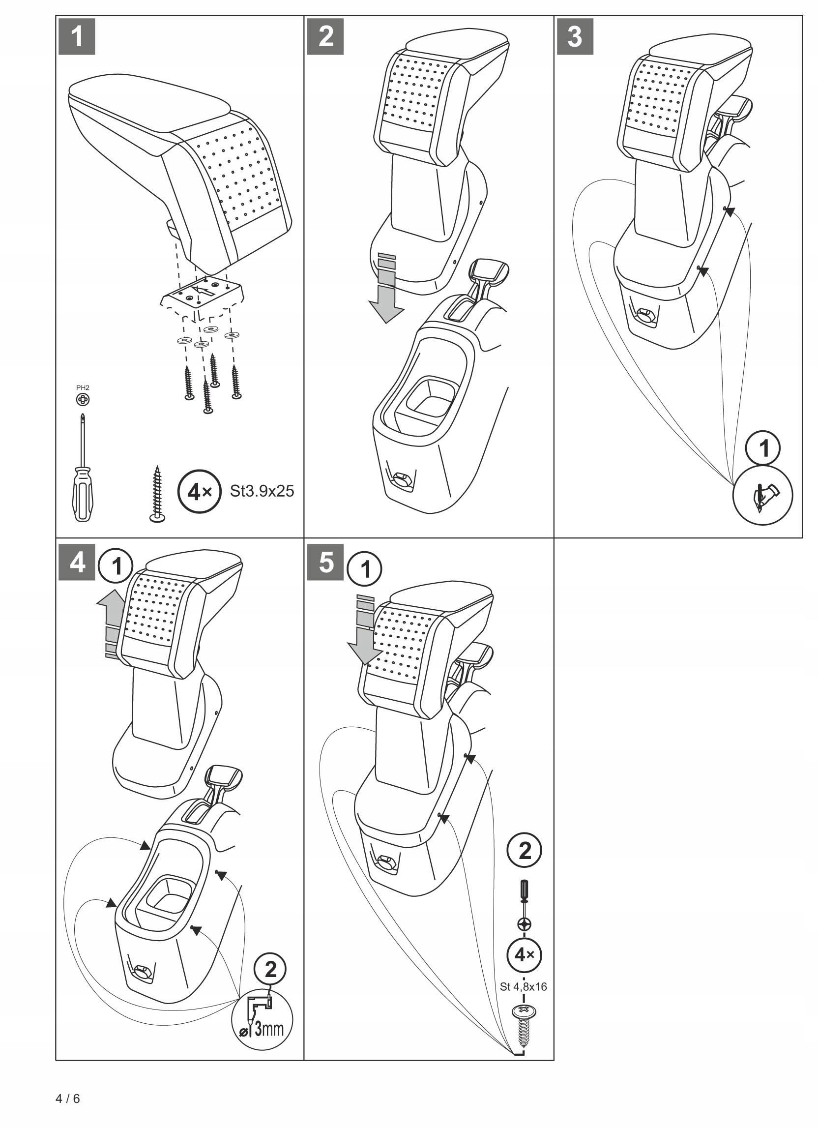 PODLOKIETNIK STANDARD Citroen C3 Aircross 2017 Parts manufacturer Rati