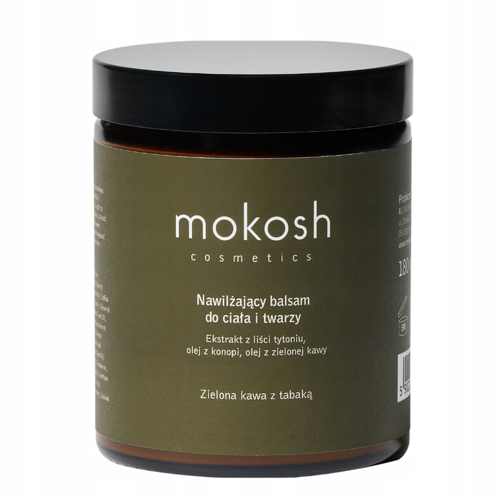 Mokosh Hydratační Balzám Na Obličej A Tělo Zelená Káva S Tabakou 180 ml