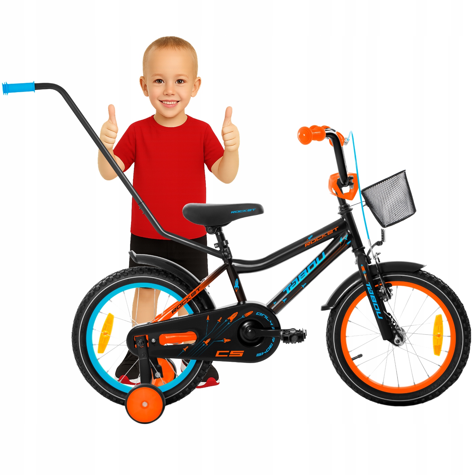 Rowerek Dziecięcy 16 Cali Tabou Rower Aluminiowy Bardzo Lekki Prowadnik