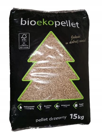 PELLET bio eco Drzewny Pelet Worek 15kg