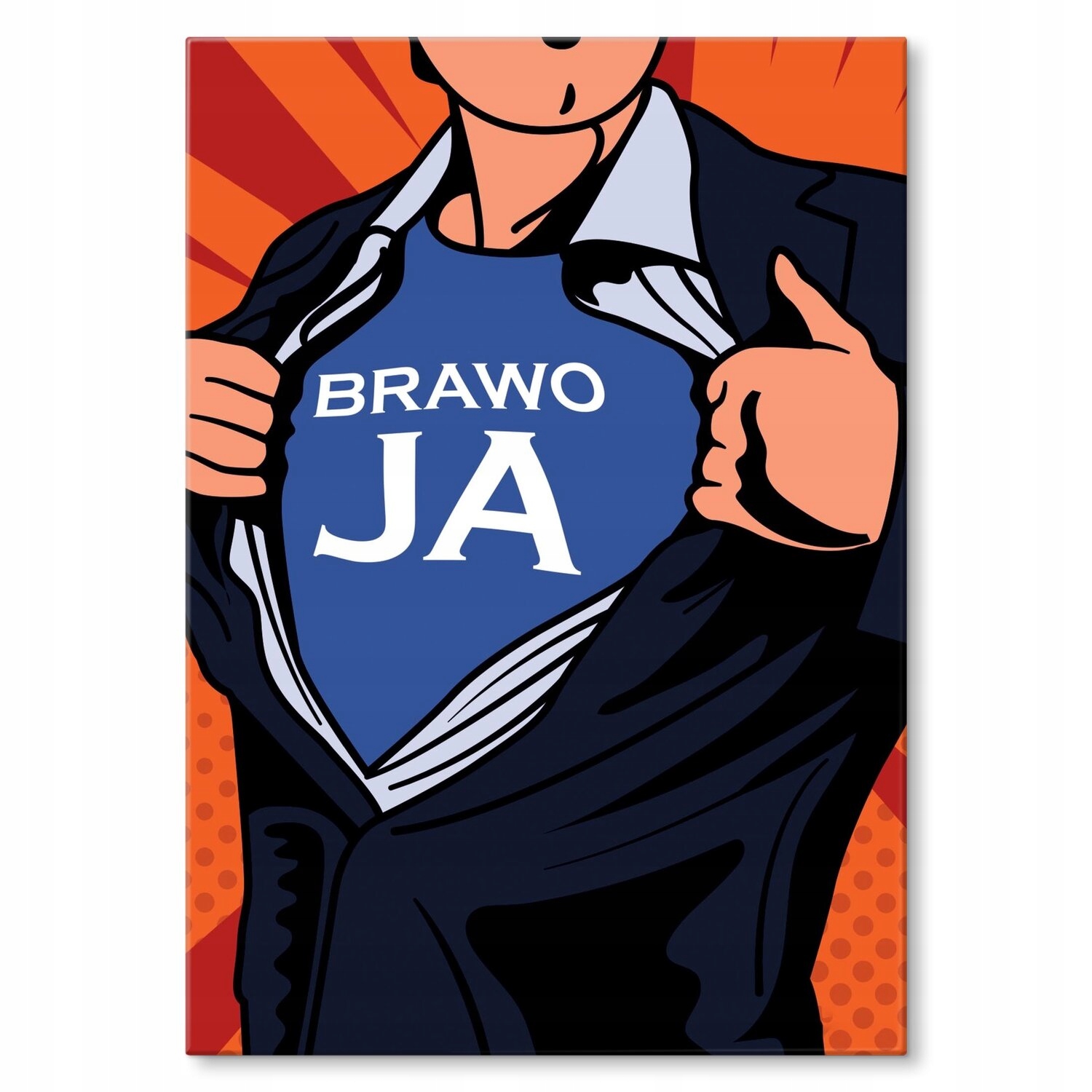 Kovový plakát Bravo já Dárek 42 x 59 cm