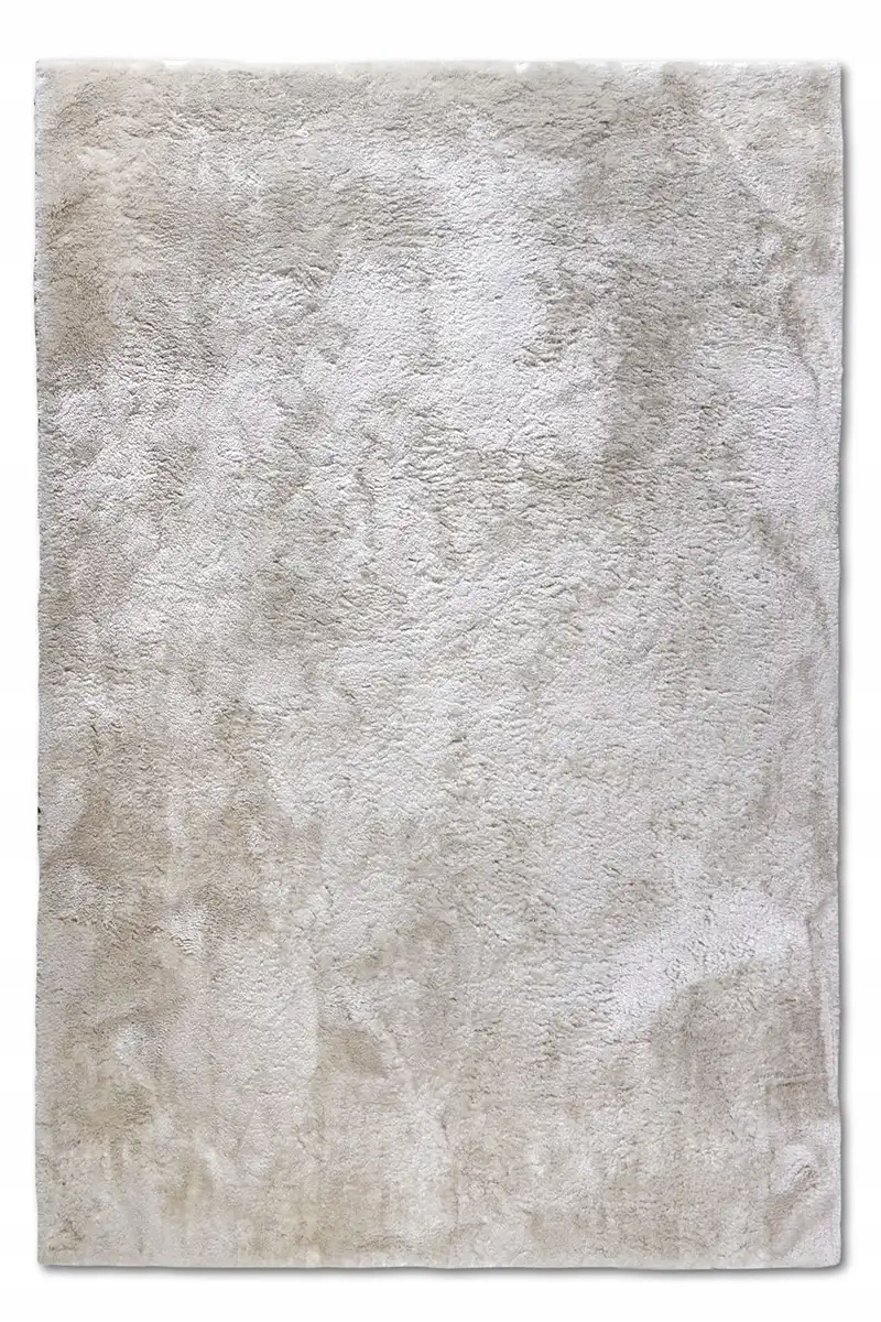Koberec plyšový shaggy do obývacího pokoje 80 x 150 cm, tlustý, béžovo krémový