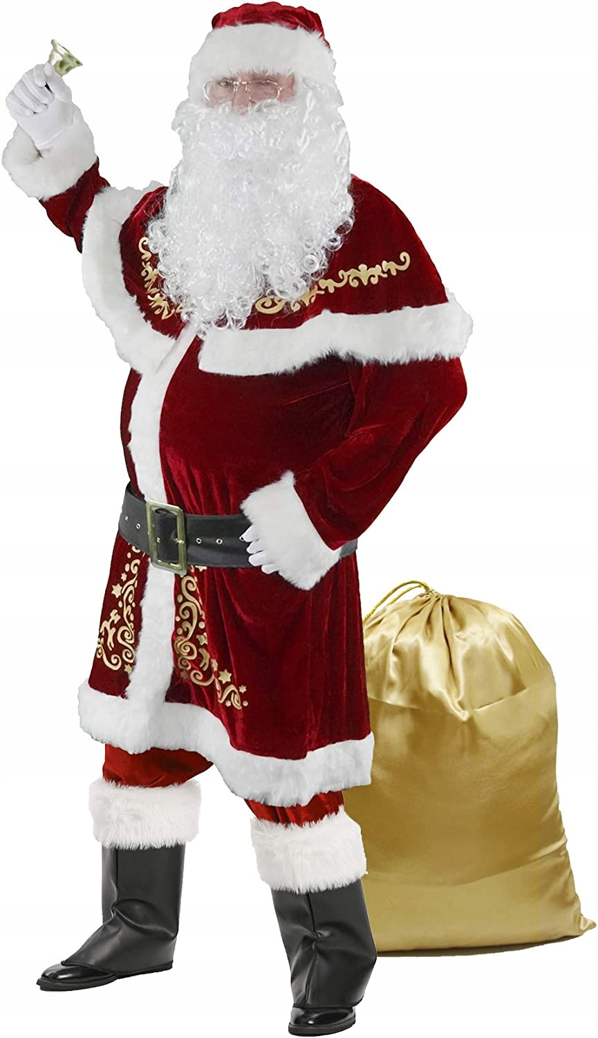 Sametový Kostým/kostým svatého Mikuláše 12 el. Ahititi vel. XXL Vánoce