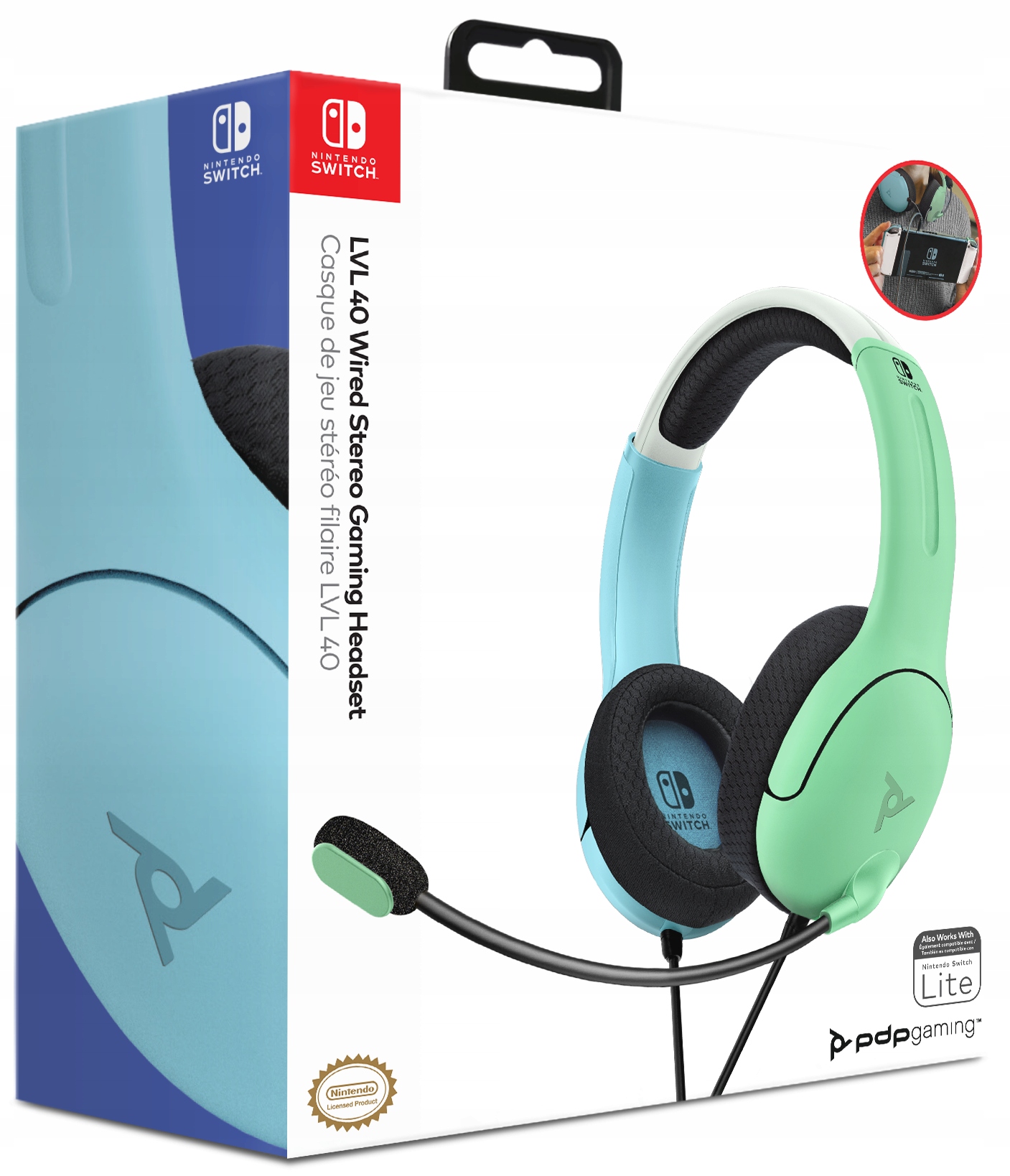 

Pdp Switch Słuchawki przewodowe LVL40 Blue/green