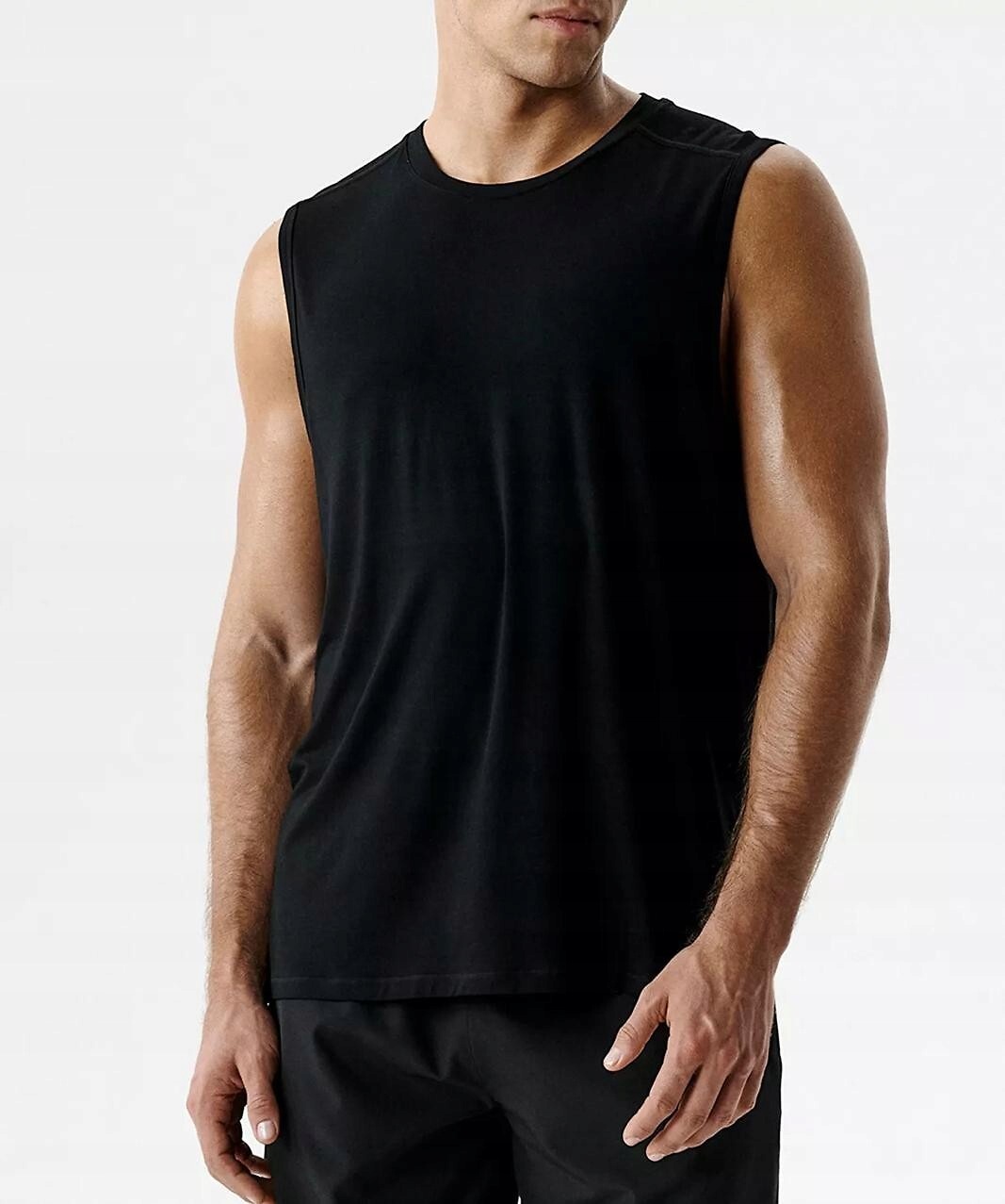 Tank Top Tričko bez rukávů Premium Atlantic MV-0521 S-2XL černá XL