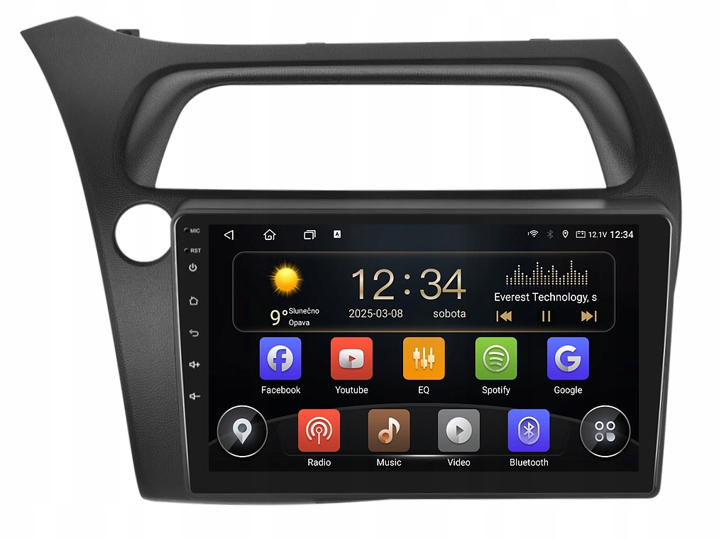 Isudar 2DIN autorádio T72-IEV90 Android, Honda Civic 8G
