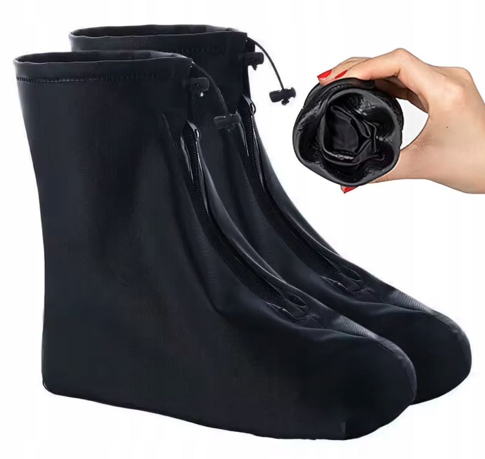 NAKŁADKI OSŁONY KALOSZE PRZECIWDESZCZOWE NA BUTY MOTOCYKLOWE 39-40