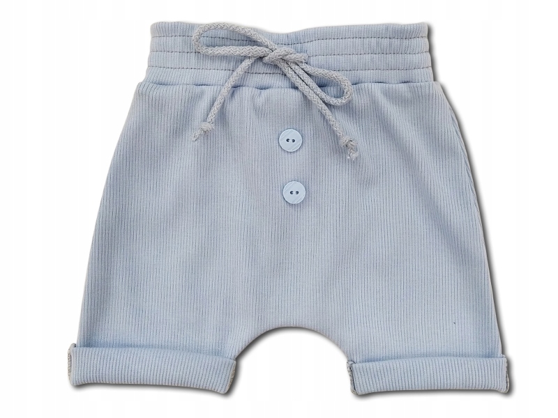 

Krótkie spodenki prążek baby blue 80