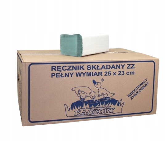 

Papierowe Ręczniki Składane Zz zielone 4000szt