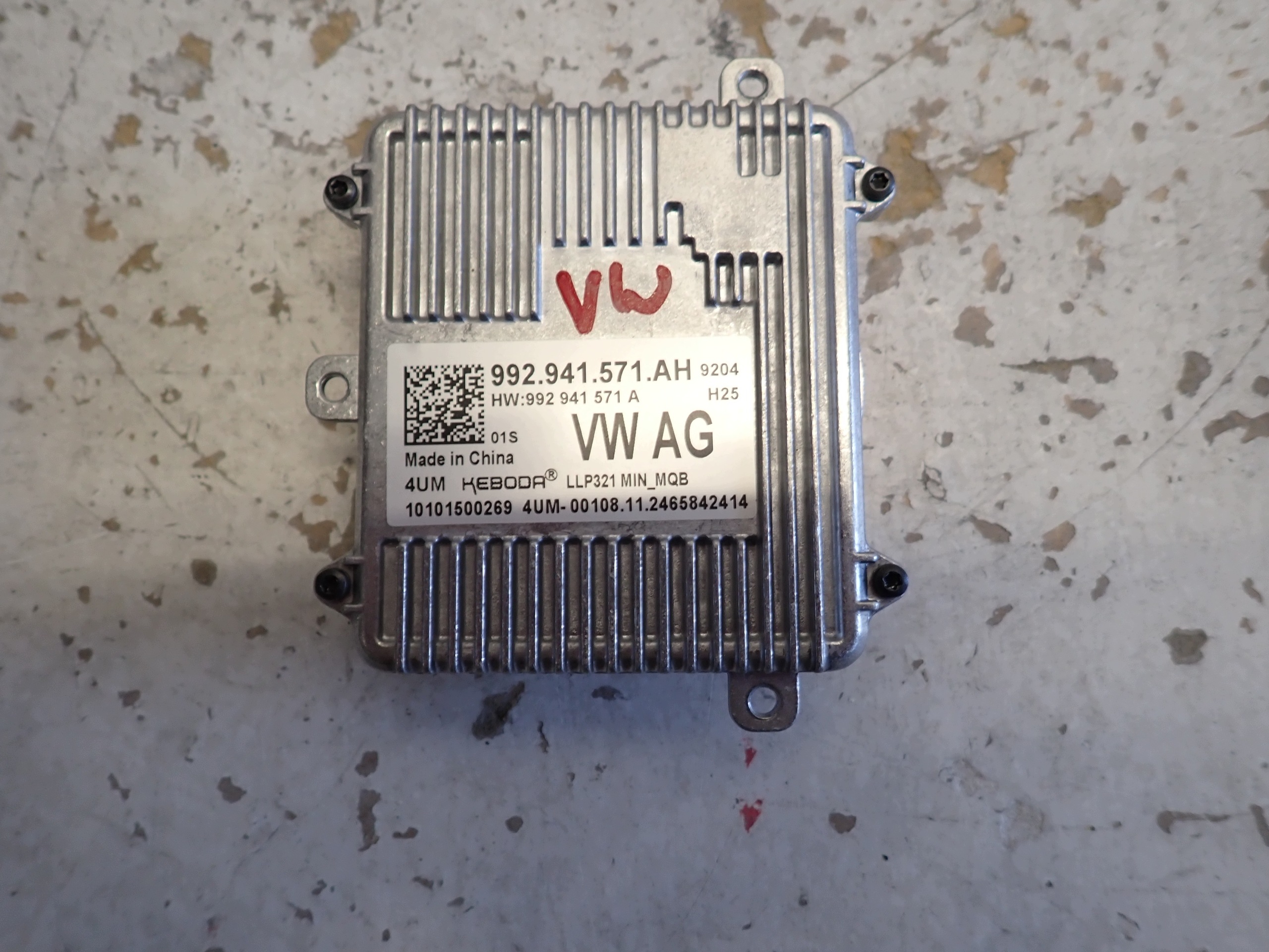 control unit module lights VW SEAT SKODA AUDI 992941571AH
