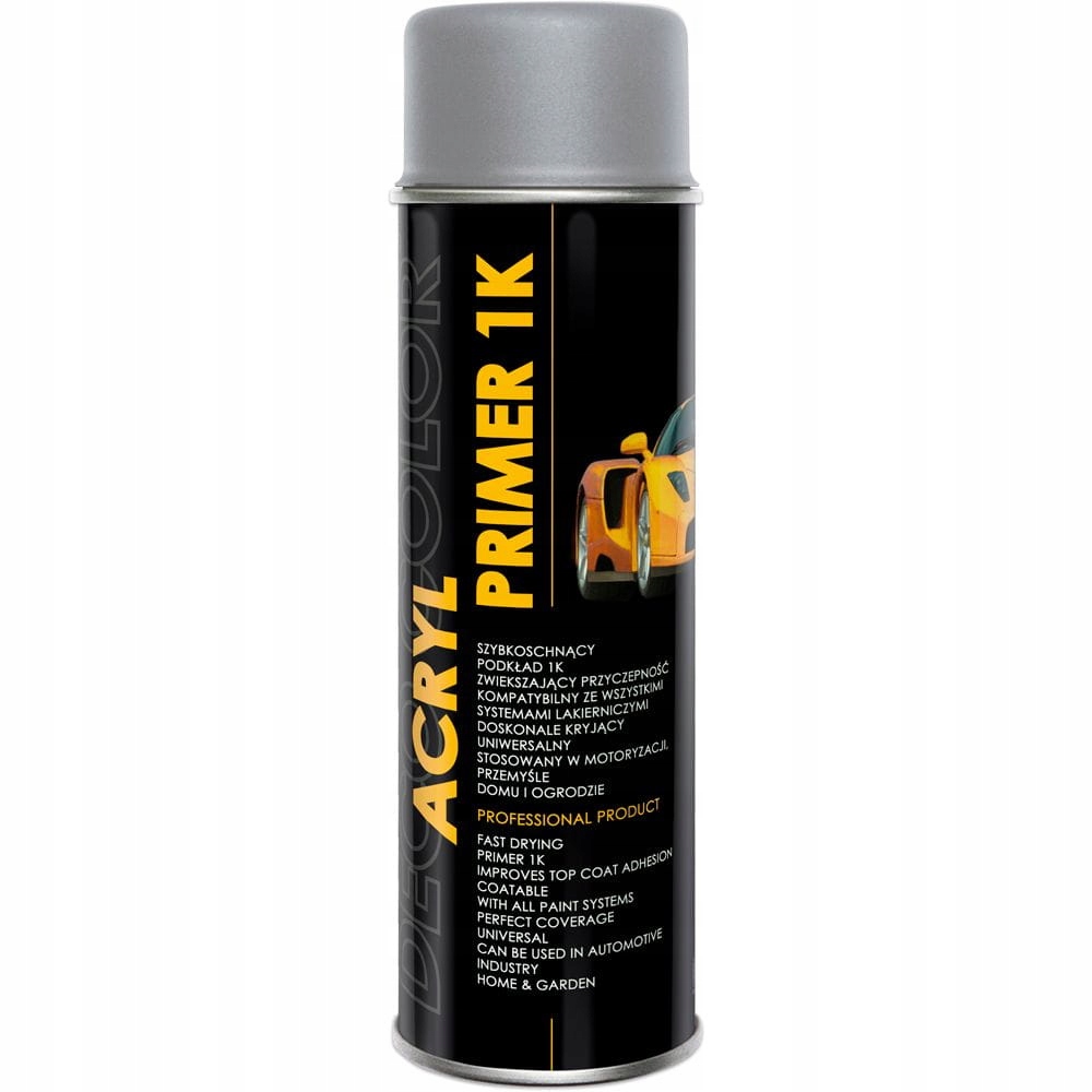 

Podkład do samochodu spray Acryl 1K 500 ml szary