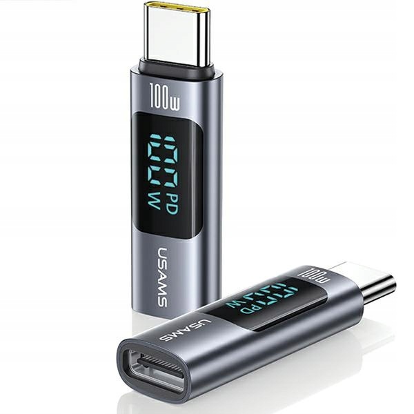Usams Adapter AU18 Usb-c-usb-c Digital Display 100W stalowy SJ682TC01