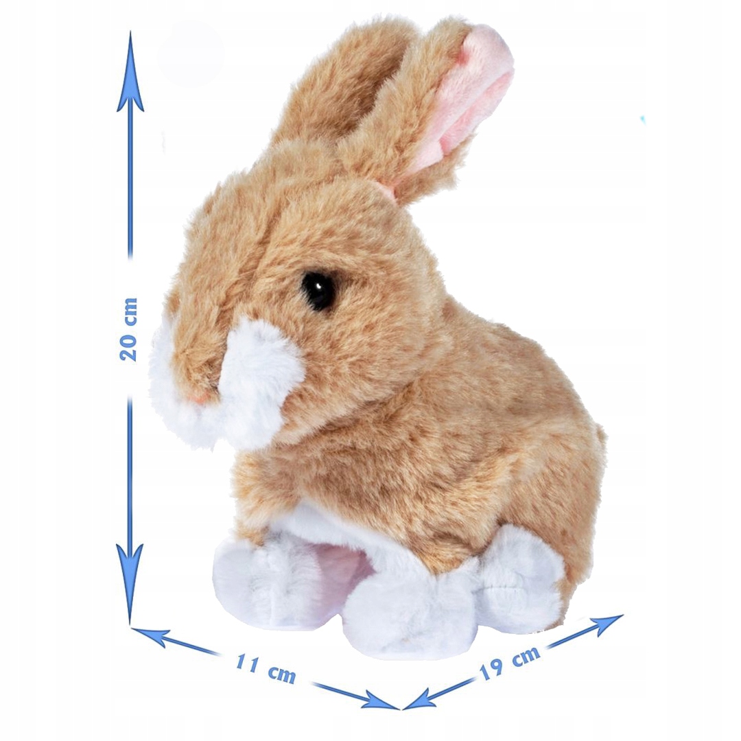KRÓLIK INTERAKTYWNY PLUSZOWY SKACZE RUSZA USZAMI Wiek dziecka 3 lata +