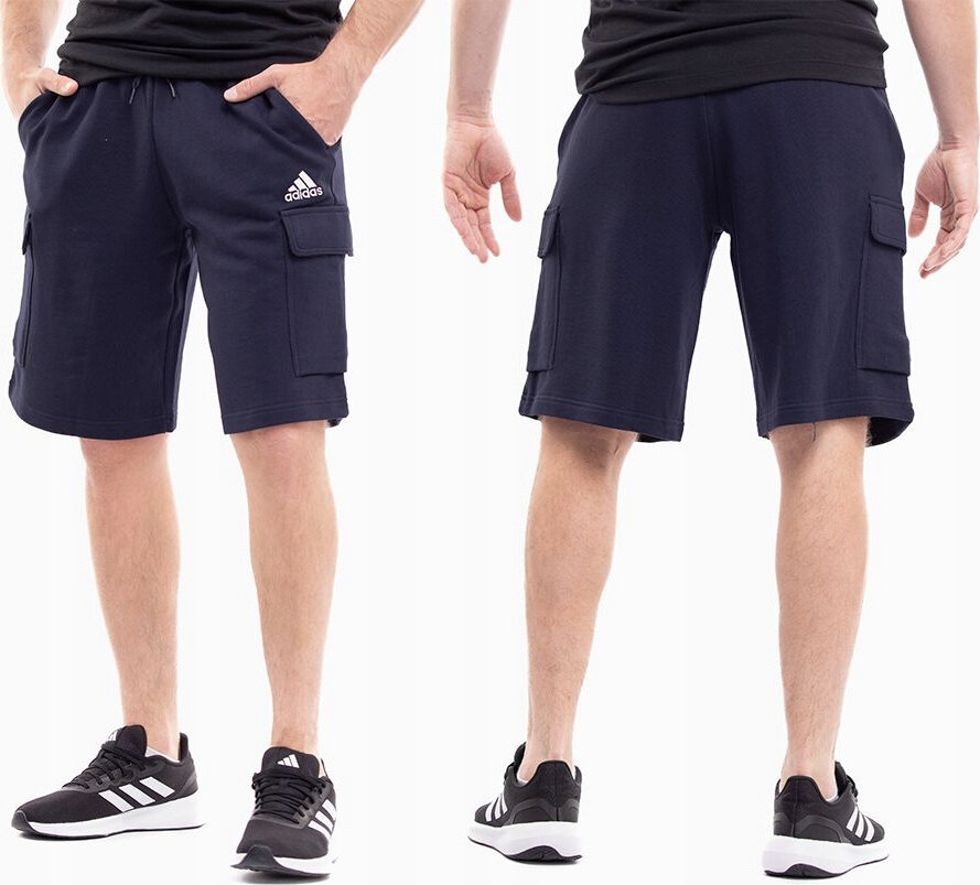 Kraťasy Adidas Essentials French Terry Cargo Tmavě Modré HA4339 vel. S