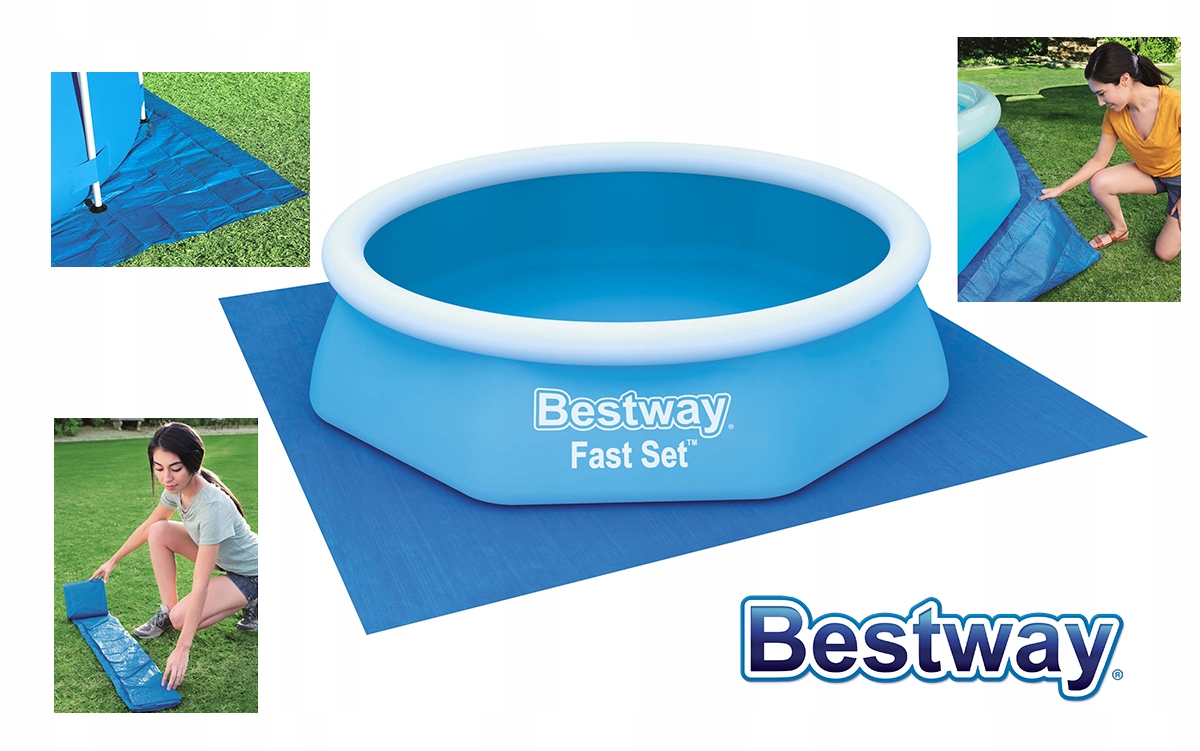 PODŁOGA POD BASEN MATA FOLIA PLANDEKA 274 X 274