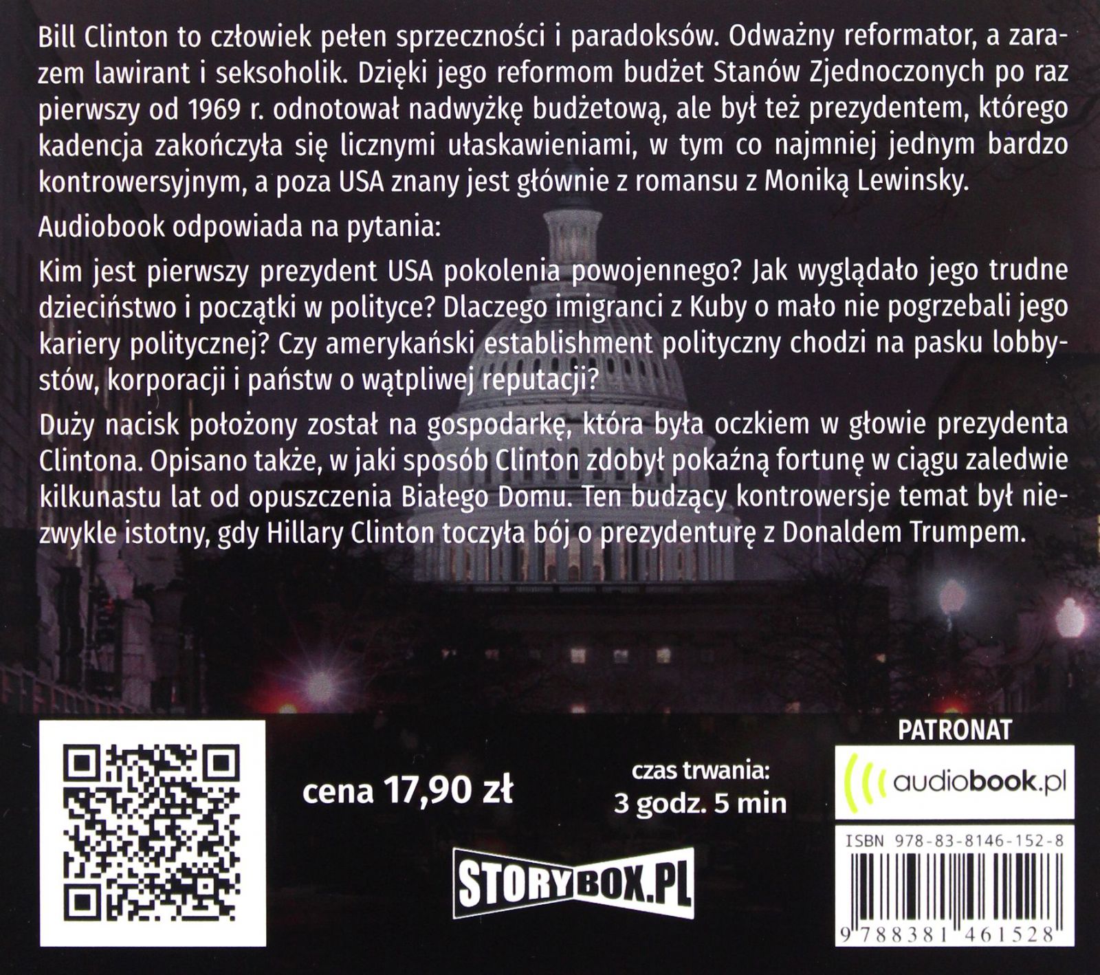 BILL CLINTON. BIOGRAFIA POLITYCZNA - PIOTR NAPIERAŁA, ŁUKASZ TOMYS AUDIOBOO Stan opakowania oryginalne