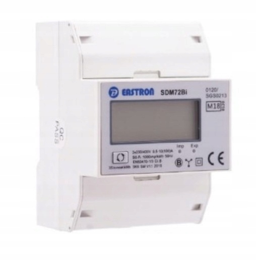 2-směrný počítadlo pro fotovoltaiku VCX-SDM72 Bi