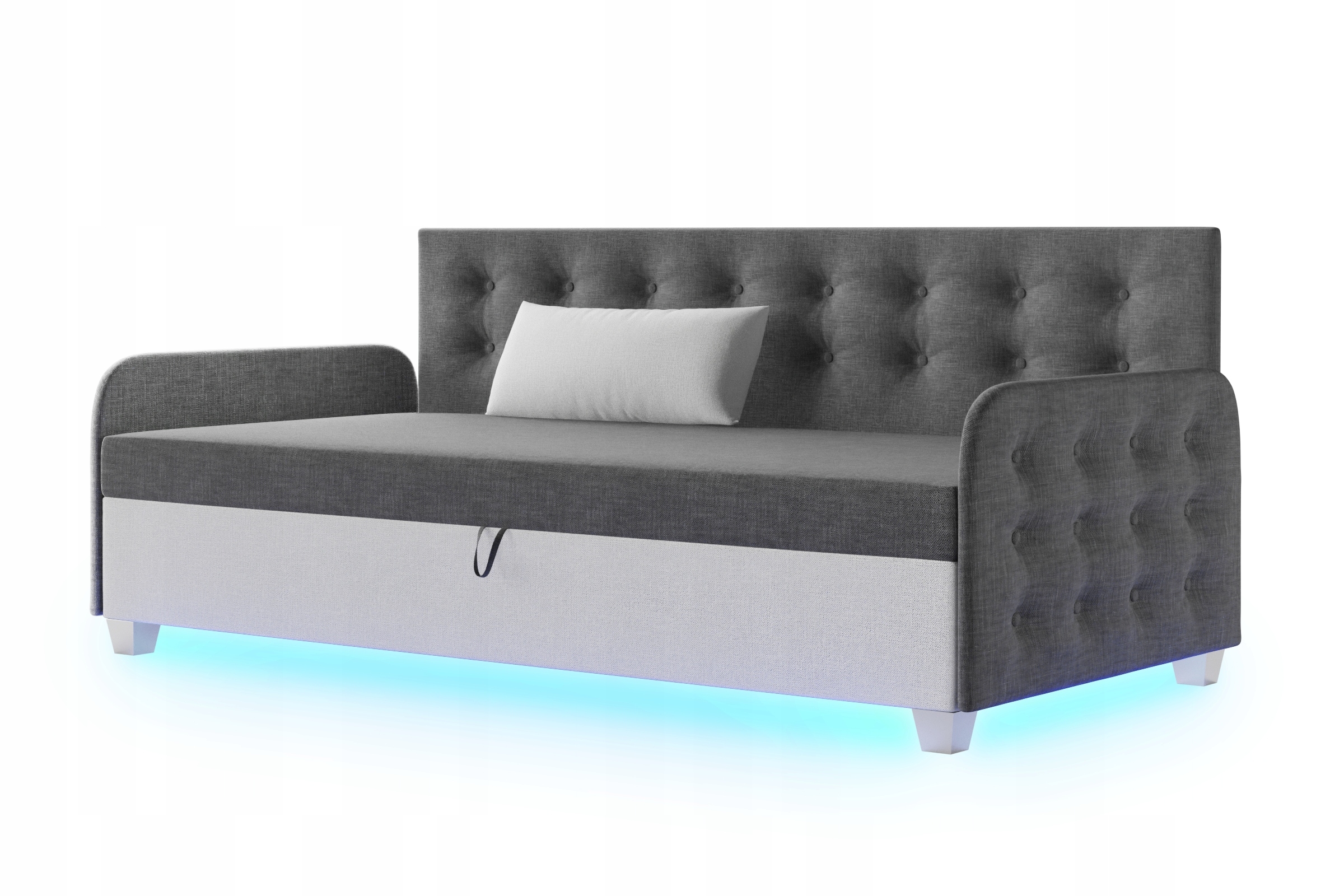 

Tapczan z materacem Łóżko do spania 120cm Luis+Led
