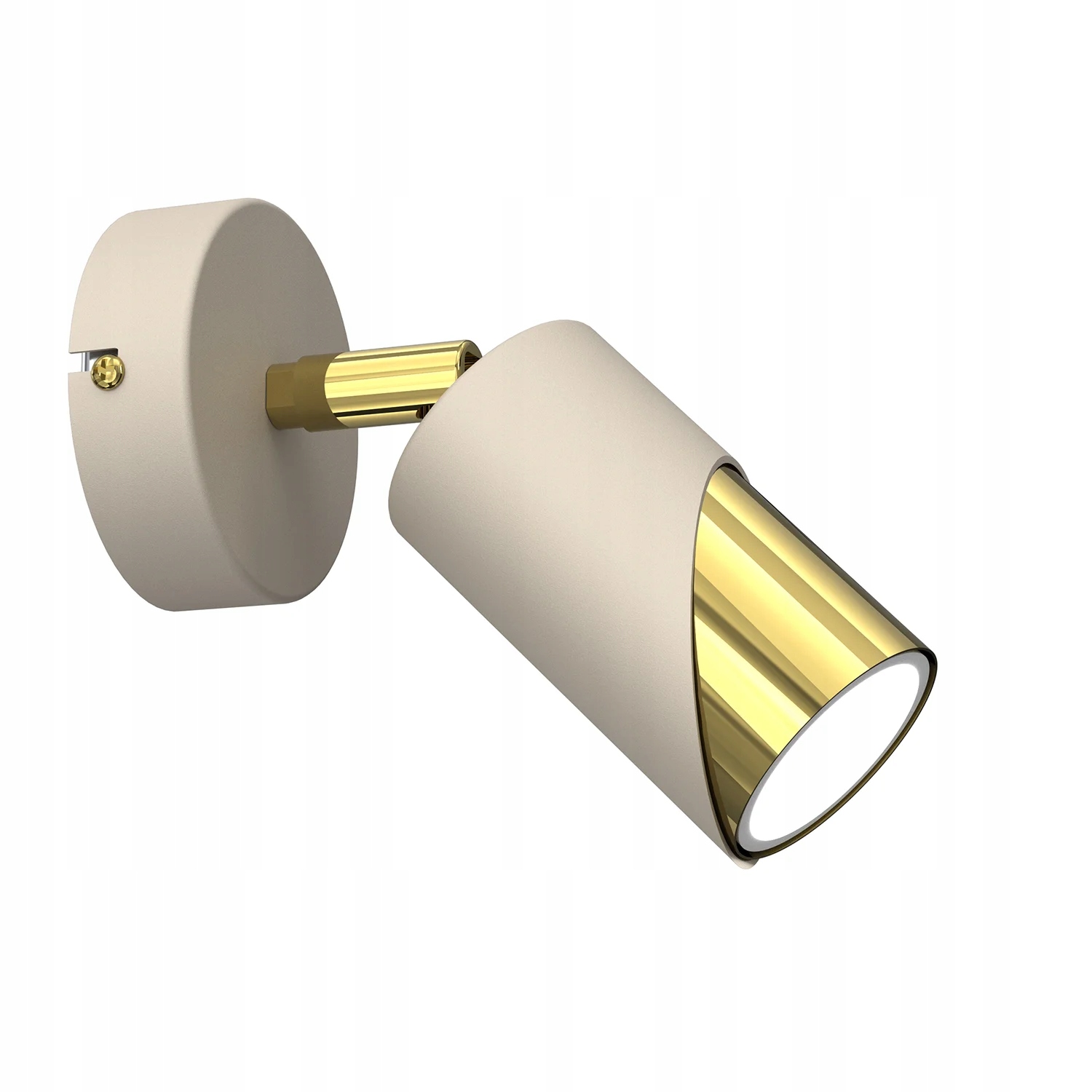 Stropní nástěnná lampa s ozdobným nastavením, krémová, zlatá, reflektorová Luminex