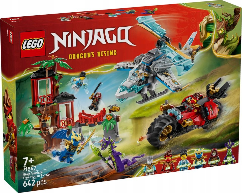 Lego Ninjago Bitva Ninja Domek Na Stromě S Vozidly Sada Kostek 71857