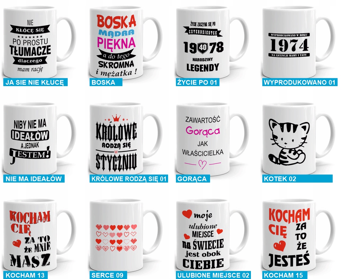 kubek dla mamy, dzień matki Kolor biały