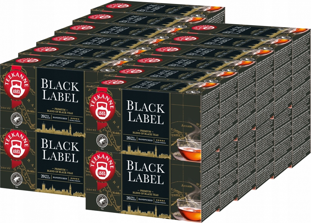Herbata Teekanne Black Label 20 torebek x24