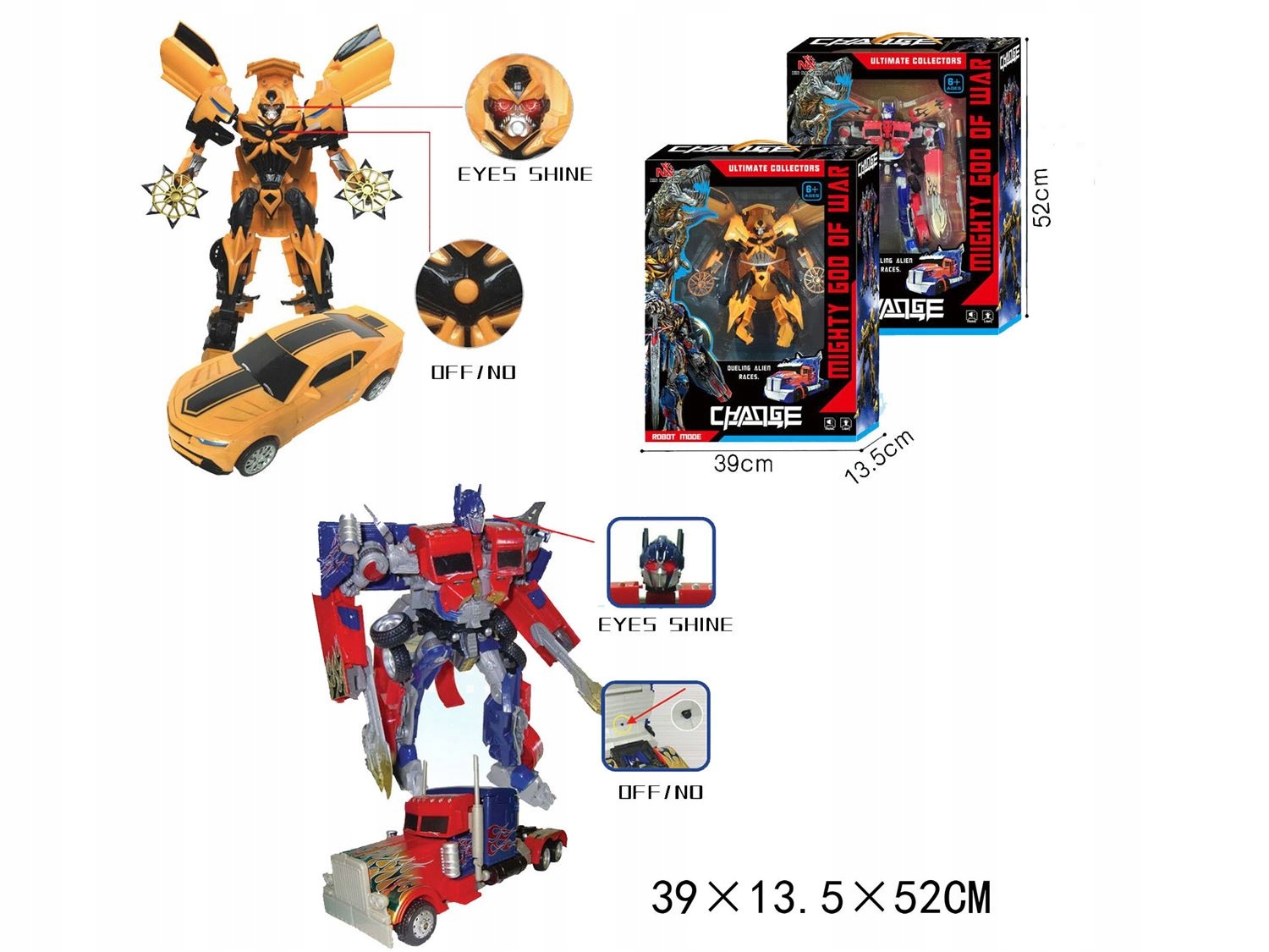 Zabawka Samochodowy Bumblebee Auto Robot Transformacja 2W1 Dla Dzieci 85MM