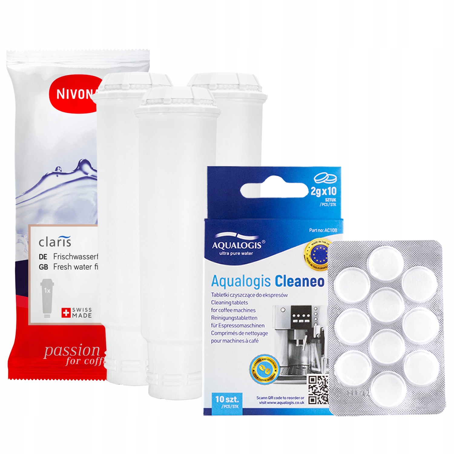 x3 Filtr do kávovaru Nivona čisticí tablety Cleaneo 10 ks