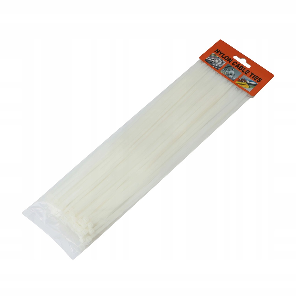 

Opaski zaciskowe białe 3,6 x 300 mm 100 szt
