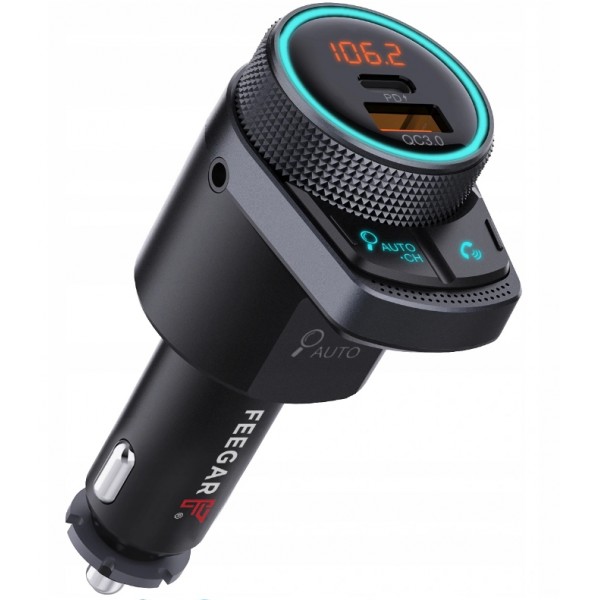 Feegar Transmiter FM Bluetooth QC 3 0 PD 38W AUX EAN 5904610880029
