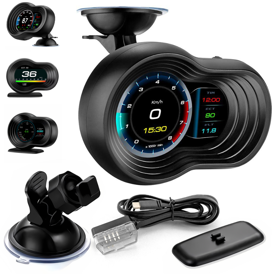 Počítač Palubní Hud Displej LCD počítadlo Obdii Vymazání chyb Usb