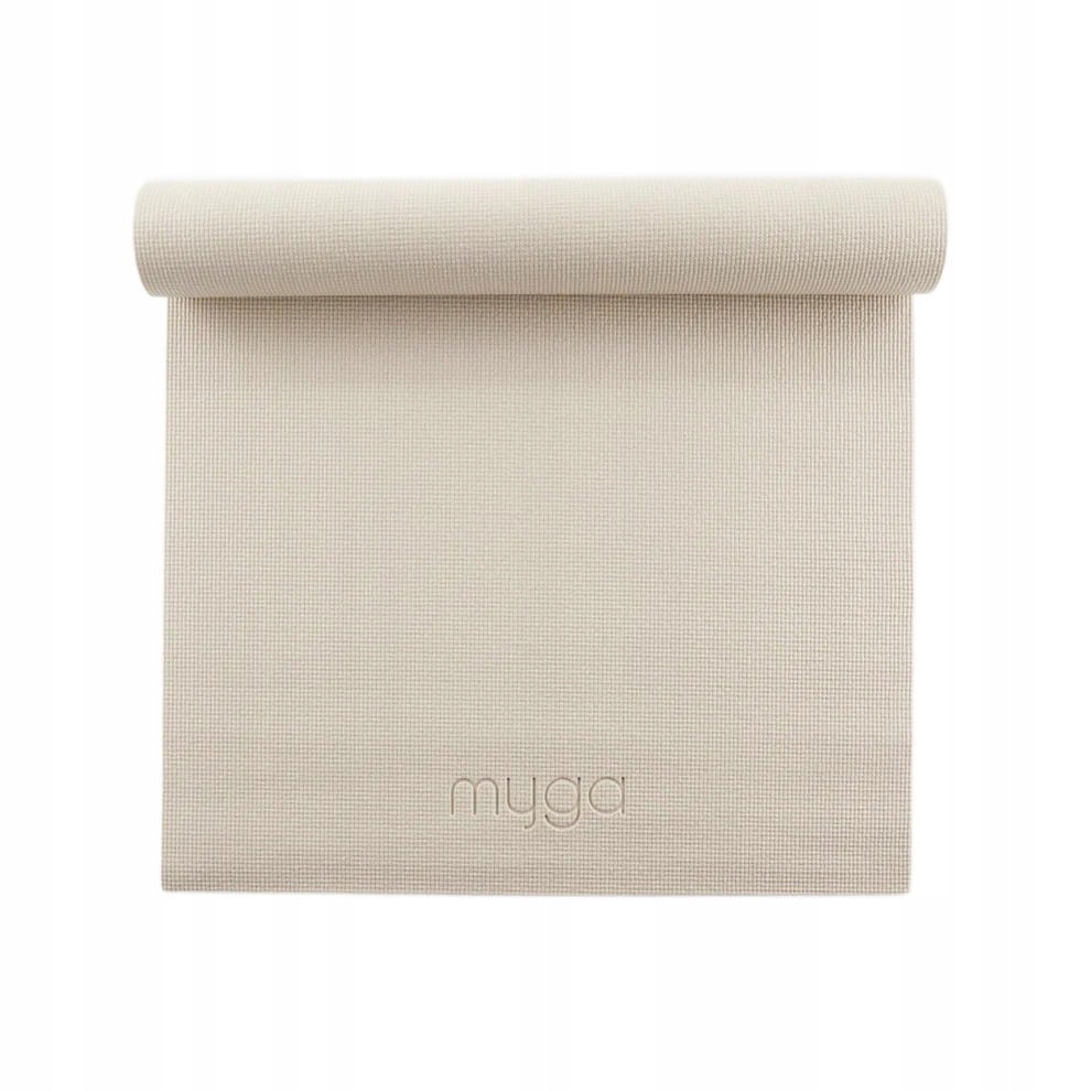 Antypoślizgowa Mata do jogi myga Entry level 4mm ecru