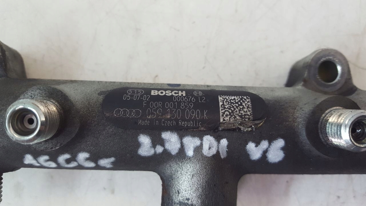 Rampe injection Tuyaux Audi A6 C6 2,7 TDI