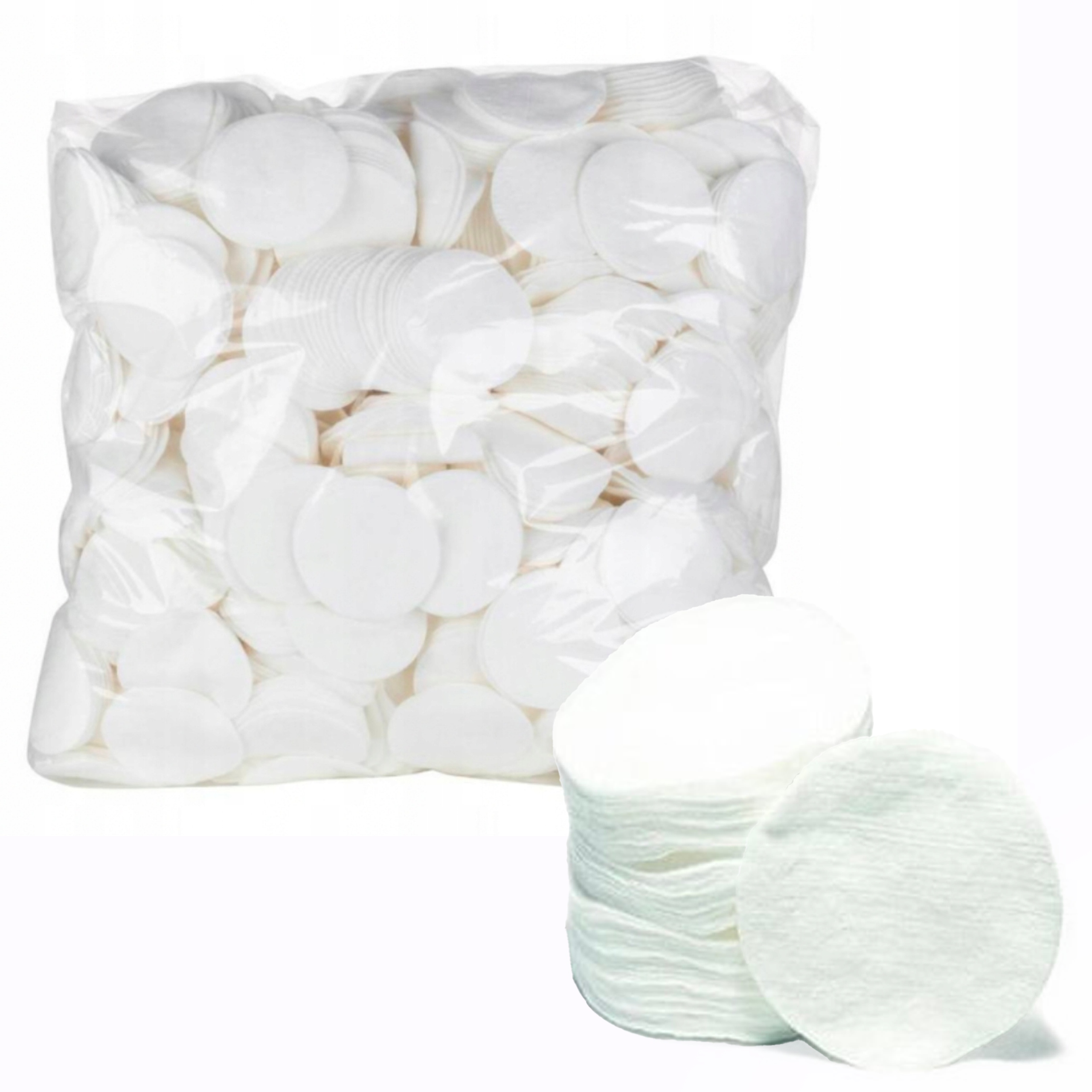 PŁATKI KOSMETYCZNE BAWEŁNIANE HIGIENICZNE WOREK OKRĄGŁE 500 G