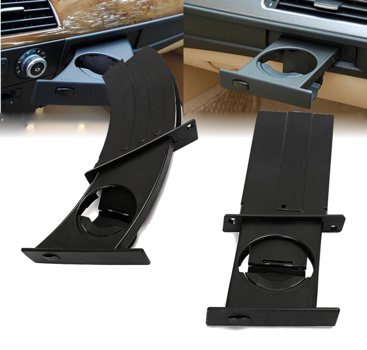 2 ks Držák na pohárky Cup Holder pro Bmw řady 5 E60 E61 M5 530i 2004-2010