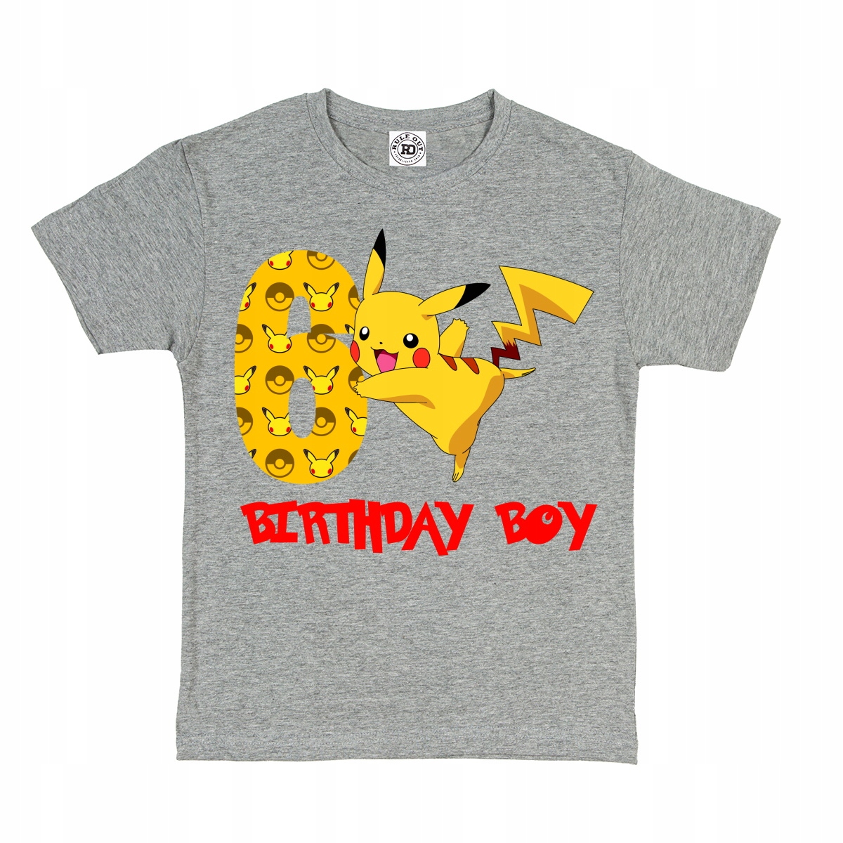 

Dziecięca Koszulka Na 6 Urodziny Pokemon Pikachu