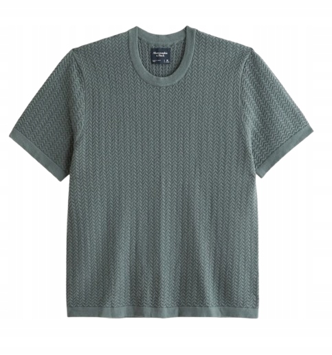 tričko Abercrombie&amp;Fitch halenka svetr s krátkým rukávem L viskóza