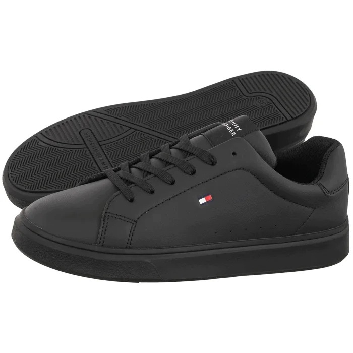 Dámské boty Tommy Hilfiger Low Cut Lace-Up Black T3A9-35094 Černé