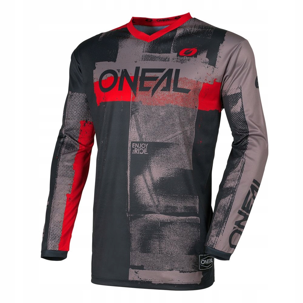 Rowerowa bluza na Mtb Dh O'Neal Element Roller szara czerwona L 180-185cm