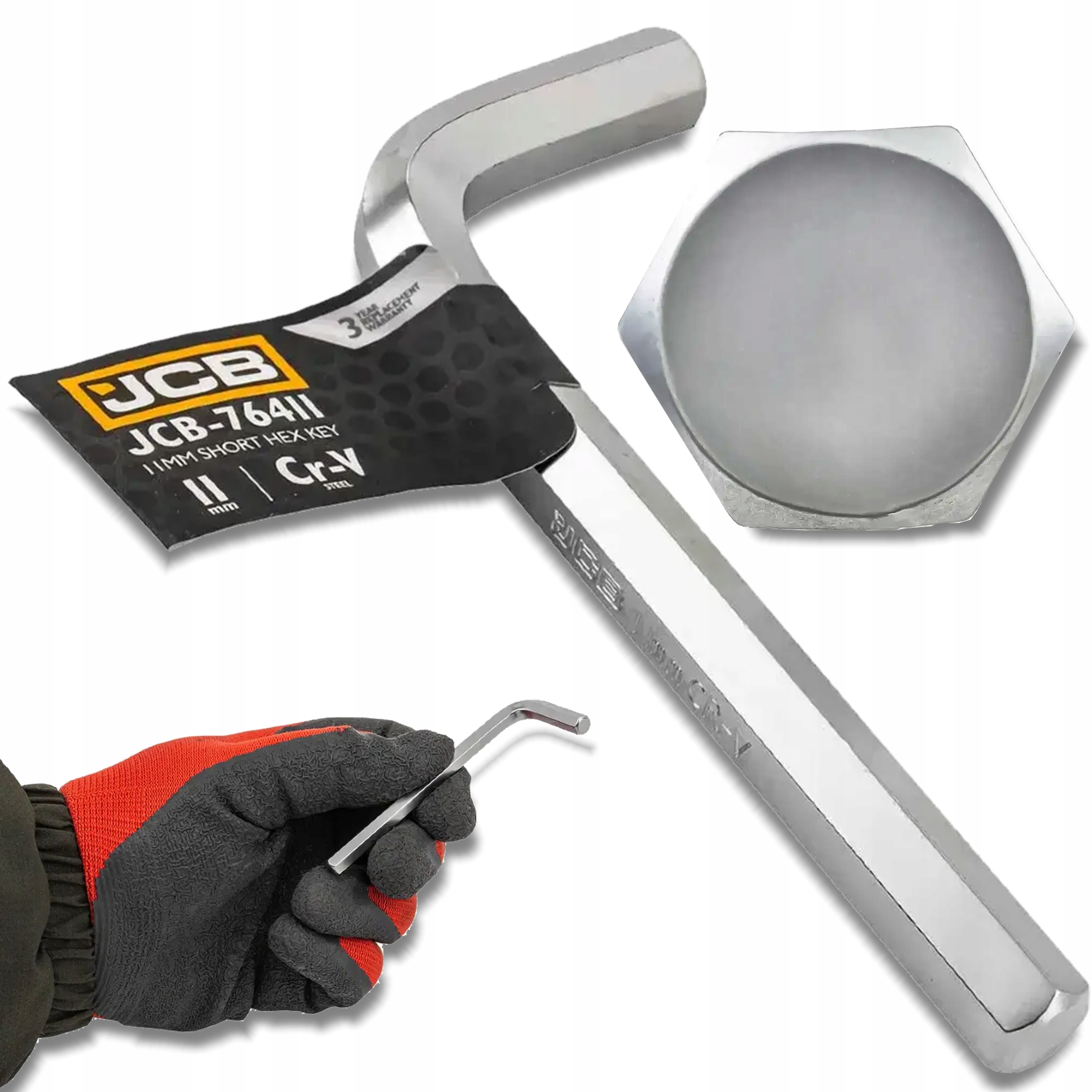 Klucz imbus imbusowy Hex Crv 6-kątny typ L 11 mm Jcb
