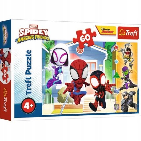 PUZZLE 60 EL SPIDERMAN W ŚWIECIE SPIDEYA TREFL