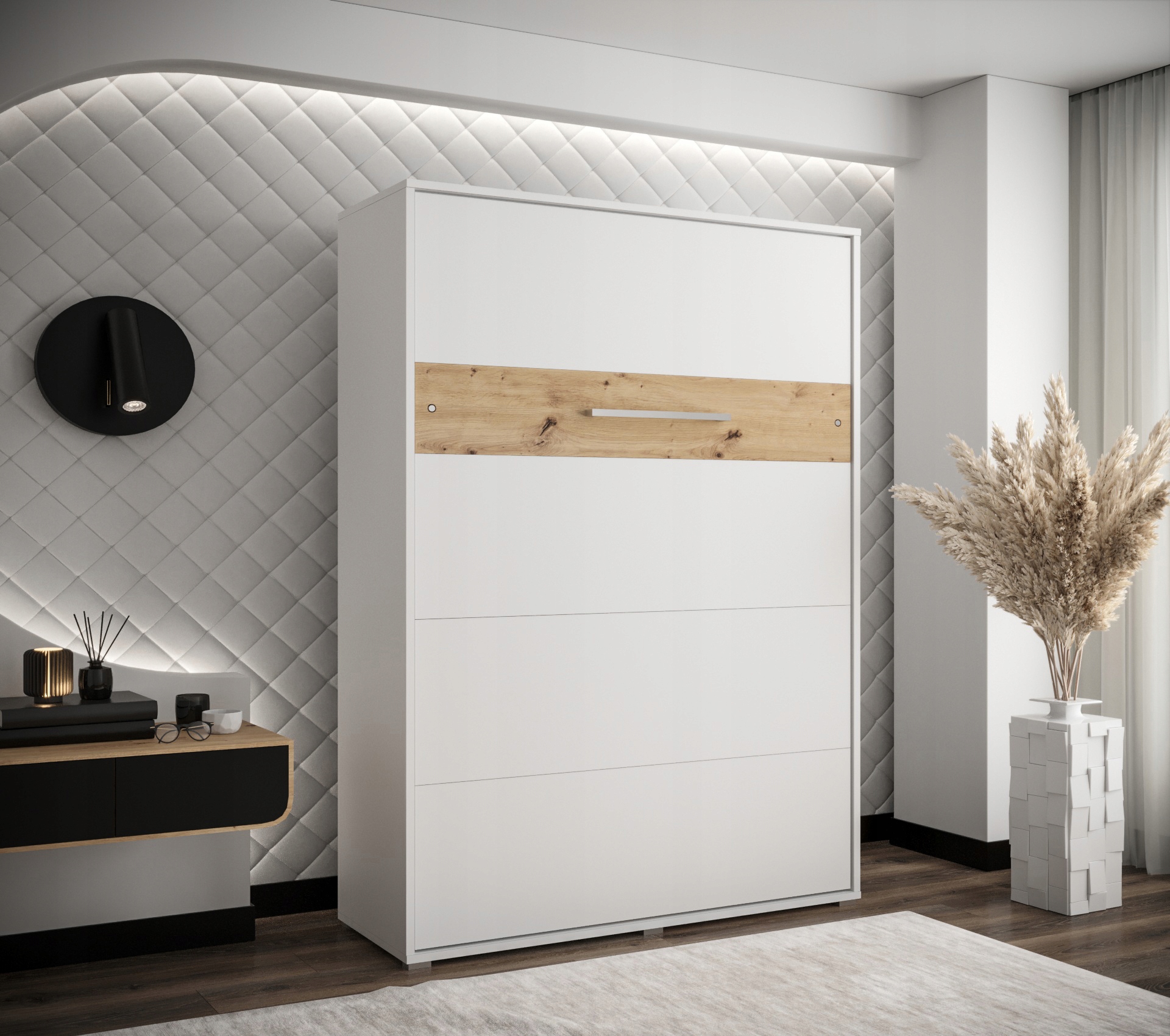 Półkotapczan pionowy Łóżko w szafie 140 cm HOME Typ sofa (kanapa)