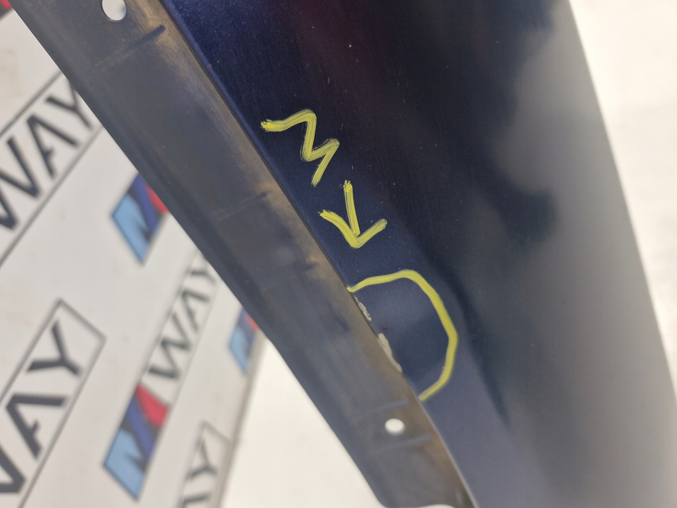 BMW F20 fender right front C10 MEDITERRAN BLUE