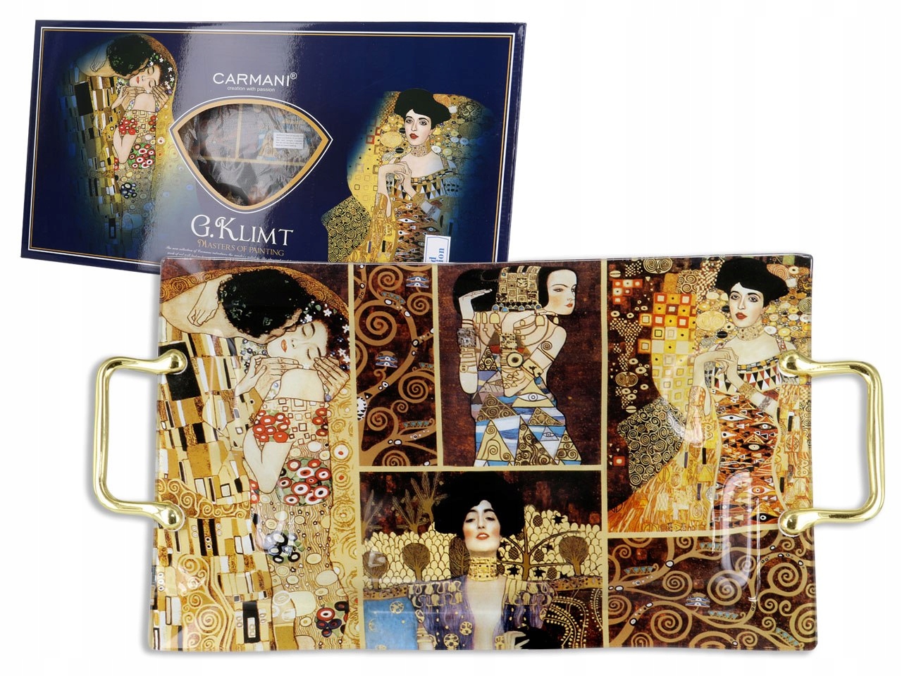 Podnos G. Klimt, koláž (carmani)