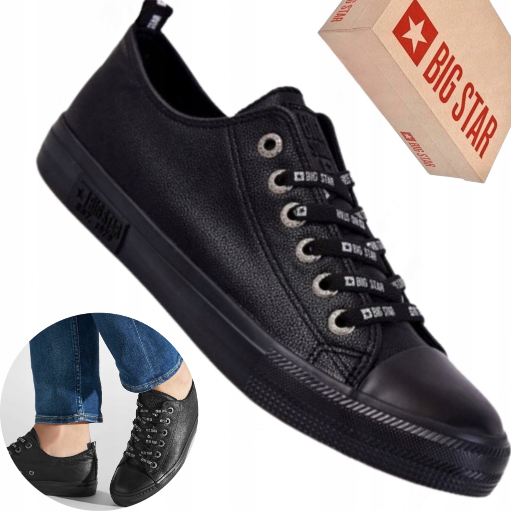 Męskie skórzane trampki Big Star KK174053 stylowe i buty