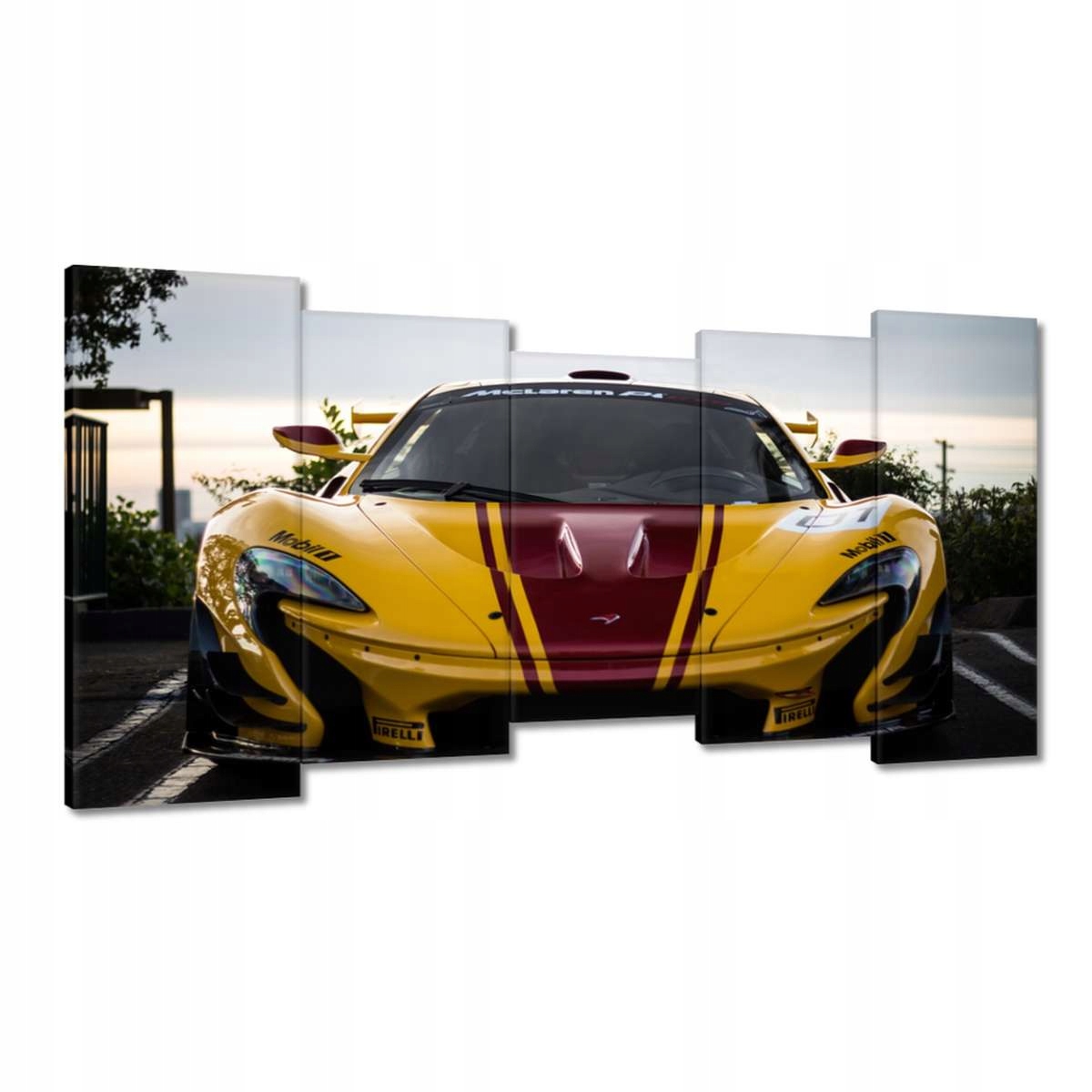 Obrazy 150x80 Žluté sportovní auto