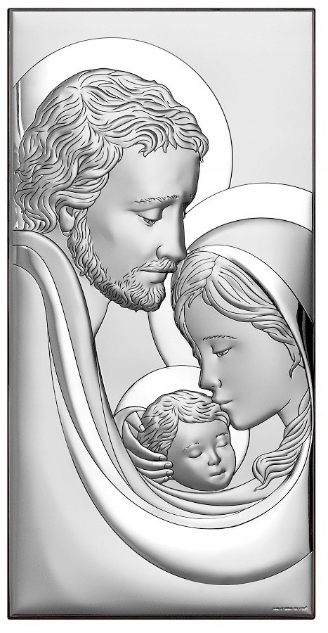 Strieborný obraz Svätá rodina Gravírovanie Zadarmo! 6650/2X